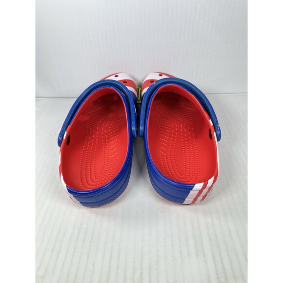 Size 10 Crocs Classic American Flag Clogs Shoes Team USA Patriotic Men’s NEW - Picture 4 of 7